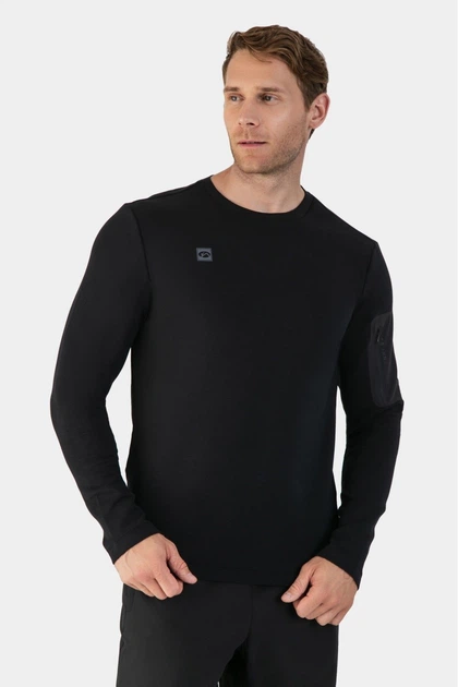 Кофта чоловіча (лонгслів) Avecs 30478/1 XL (52) Чорний - Фото 1 Кофта чоловіча (лонгслів) Avecs 30478/1 XL (52) Чорний - изображение 1