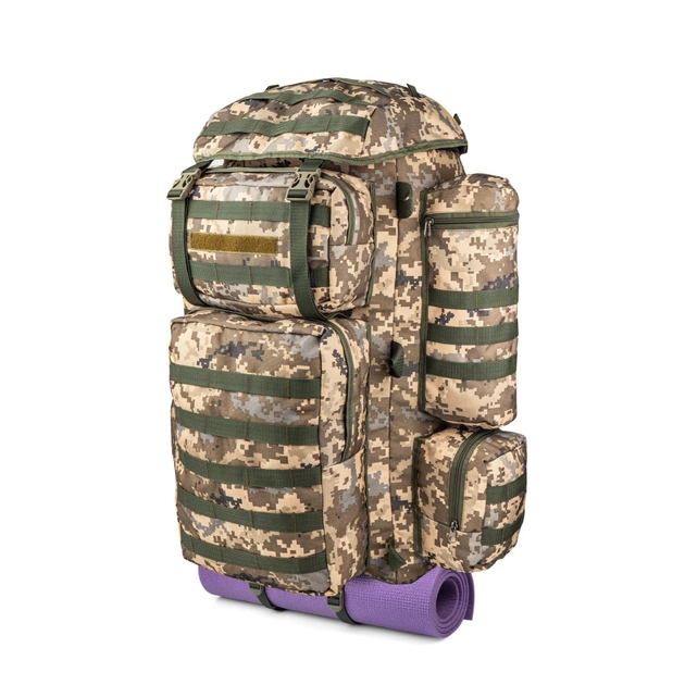 Большой тактический военный рюкзак, объем 120 литров. Пиксель ЗСУ. - изображение 2