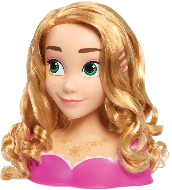Lalka-manekin Just Play Disney Princess Rapunzel głowa do stylizacji 20 cm (886144872532) - obraz 1