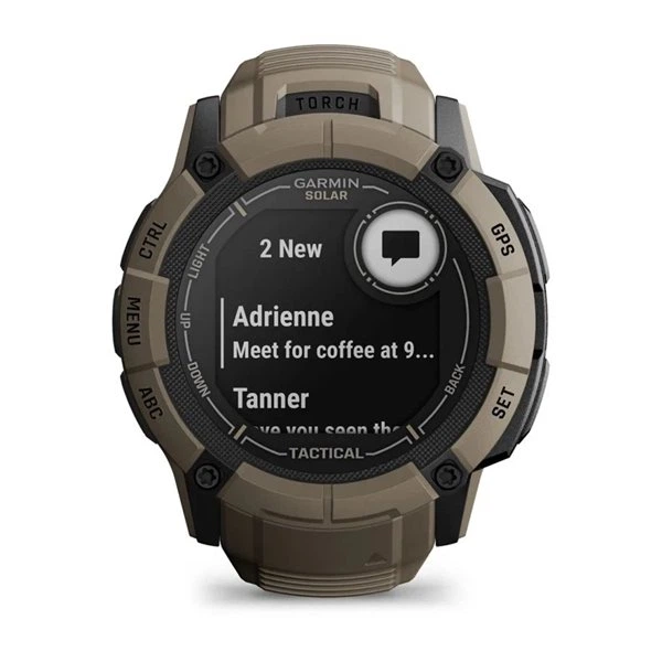 Smartwatch Garmin Instinct 2X Solar Tactical Edition Coyote Tan (010-02805-02) - obraz 9