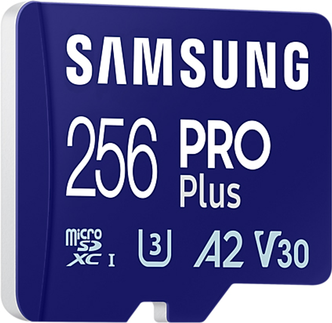 Karta pamięci Samsung PRO Plus microSDXC 256GB UHS-I U3 V30 A2 + adapter SD (MB-MD256SA/EU) - obraz 4
