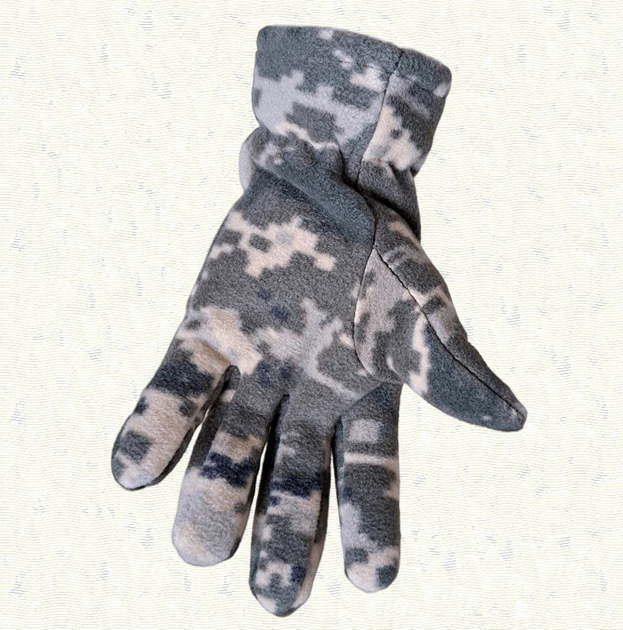 Тактические флисовые перчатки - Пиксель - р.L - изображение 2