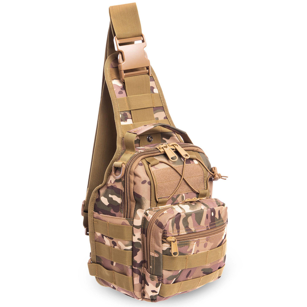 Рюкзак тактический (Сумка-слинг) с одной лямкой SILVER KNIGHT TY-098 6л Камуфляж - изображение 1
