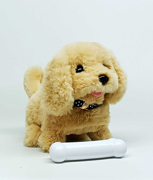 Мягкая игрушка Yi wu jiayu Собачка "Plush pet" бежевая MC-1007-1 – фото ...