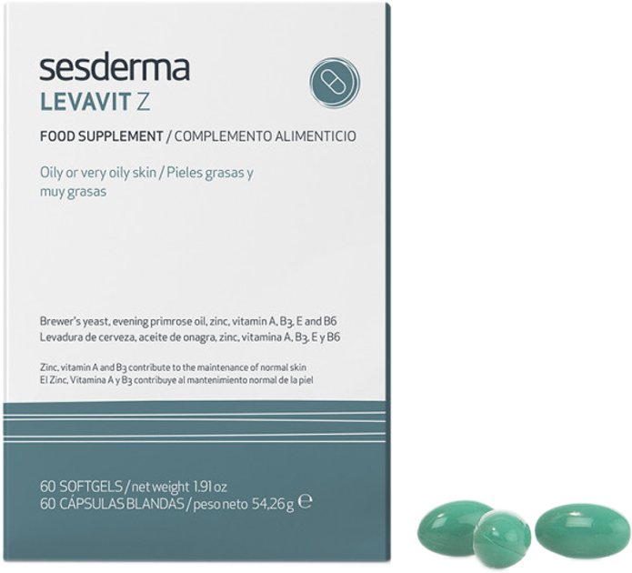 Suplement diety Sesderma Levavit-Z 60 kapsułek (8470003262316) - obraz 1