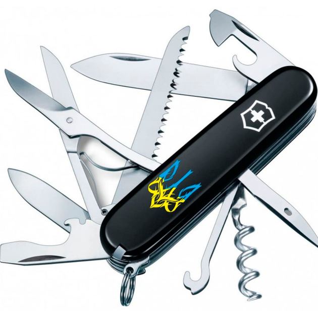 Складной нож Victorinox Huntsman Ukraine 1.3713.3_T0636u - изображение 1