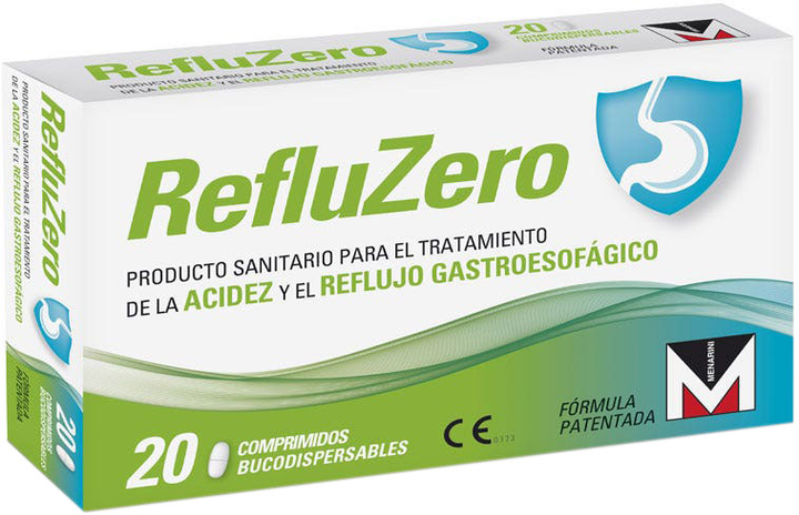 Tabletki przeciw zgadze Menarini Refluzero 20 sztuk (8437010967658) - obraz 1