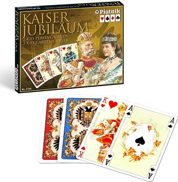 Гральні карти Piatnik Imperial Kaiser 2 колоди х 55 карт (9001890213847) - зображення 2