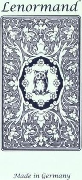 Karty do gry AGM-Urania Tarot Mlle Lenormand Blue Owl GB 1 talia x 36 kart (9783038194835) - obraz 1