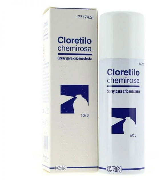 Spray do znieczulenia miejscowego ERN Cloretilo Chemirosa Spray Para Crioanestesia 100 g (8436021771742) - obraz 1