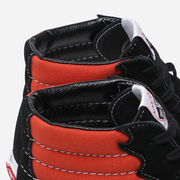 Чоловічі кеди високі Vans Sk8 Hi Flame VN0005UJGWP1 41 (8.5US) 26.5 см Червоний/Чорний (196571276057) - зображення 4