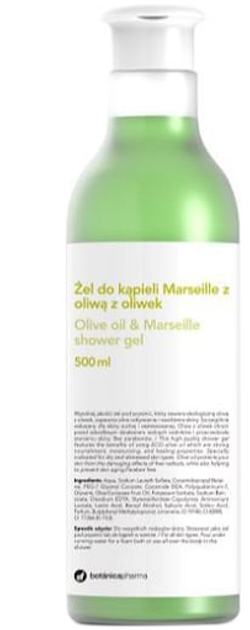 Żel pod prysznic Botanicapharma Olive Marseille Bath Gel 500 ml (8435045202072) - obraz 1
