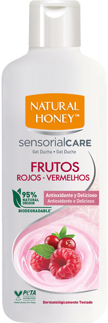 Żel pod prysznic Natural Honey Gel N Honey Frutos Rojos 600 ml (8008970056289) - obraz 1