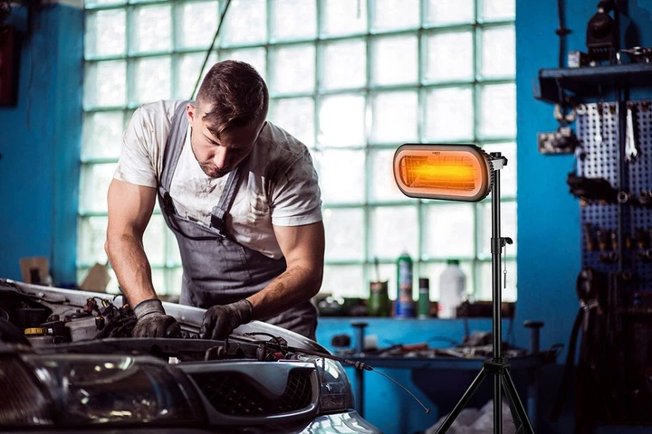 Інфрачервоний обігрівач, Neo Tools 2000 Вт, 24м2, 11.5х46х19 см, IP65 - изображение 5