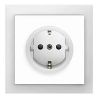 Розетка одинарна ABB Neo білий/крижаний білий із заземленням - зображення 2