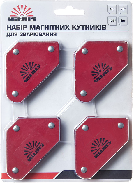 Набір магнітних кутників для зварювання стріла Vitals WMS 4 шт (140923W) - зображення 7