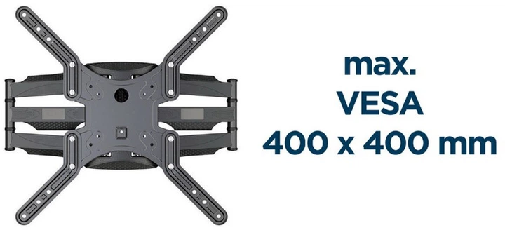Настінний поворотний кронштейн Gembird 32"-60" (WM-60ST-01) - зображення 14