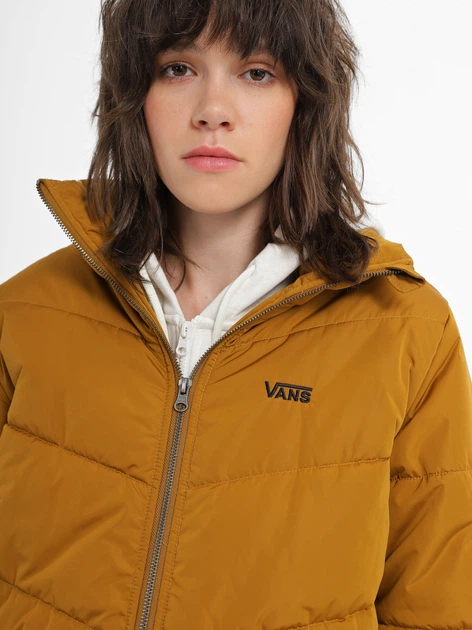 Пуховик зимний короткий женский Vans VN0A7YK51M71 XL Коричневый (196573562974) - изображение 5