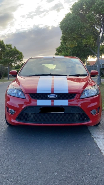 Вії на передні фари Ford Focus 2 2008-2011 S&T (чорний глянець) - изображение 3