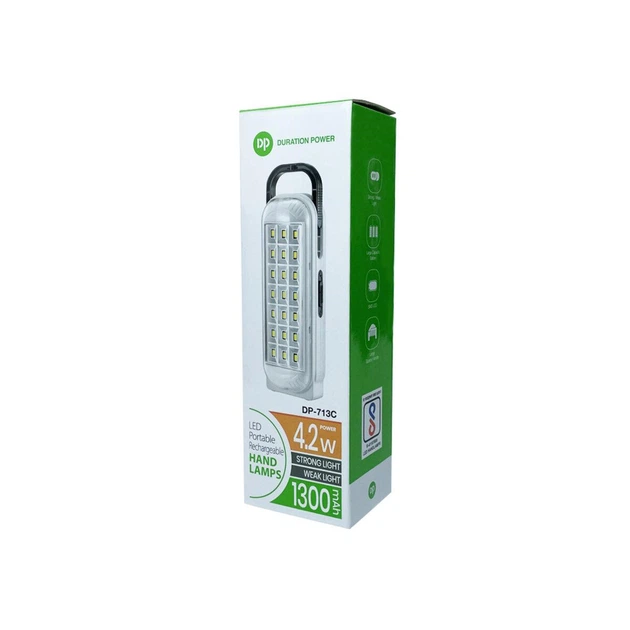 Ліхтарик DP-713C, IPX6, 4.2W, 1300mAh, White - зображення 7