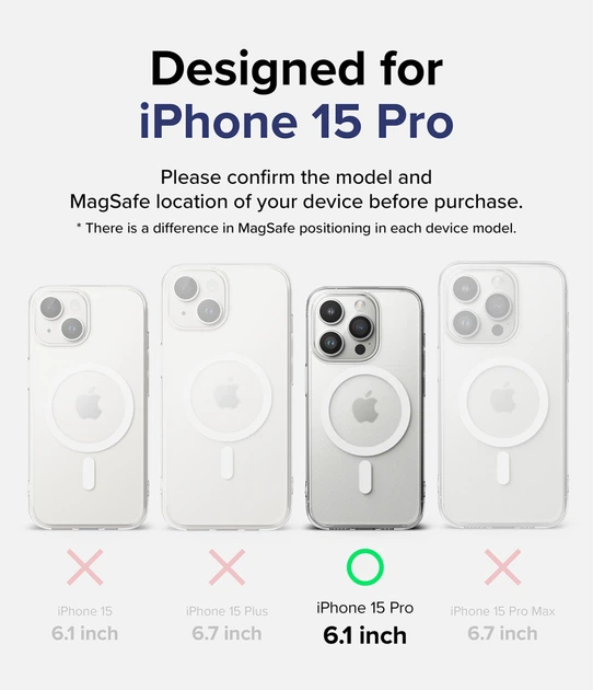 Чехол Fusion Magnetic для iPhone 15 Pro Matte Clear (FMGM737E52) - Фото 17 Чехол Fusion Magnetic для iPhone 15 Pro Matte Clear (FMGM737E52) - изображение 17
