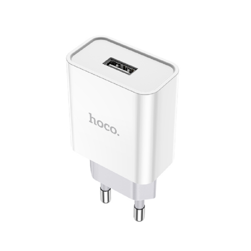 Адаптер HOCO сетевой Asombroso C81A 1USB 2.1A white без кабеля - изображение 2