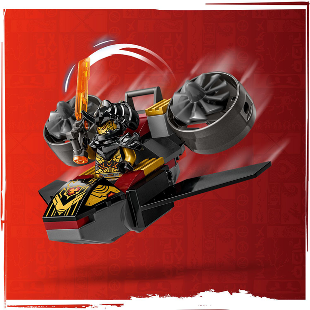 Zestaw klocków LEGO Ninjago Nya i Arin - bitwa na grzbiecie małego smoka 157 elementów (71798) - obraz 8