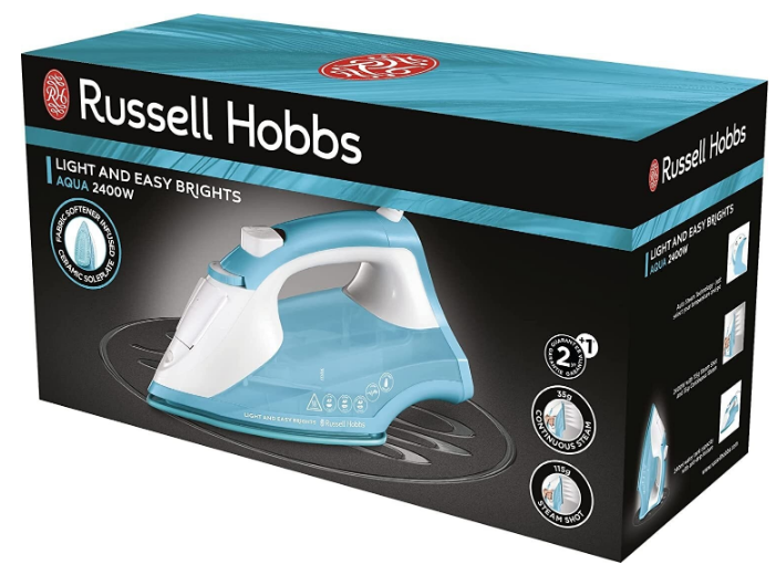 Утюг з подачею парі Russell Hobbs 26482-56 Light & Easy Brights Aqua Iron (6840574) - зображення 3