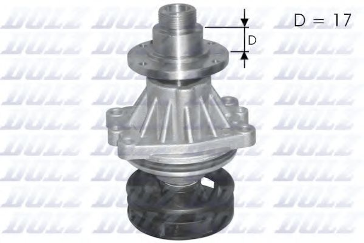 Водяний насос Omega/BMW 3/5/7 (E36/E34/E39) 1.7-2.5 D/TD 91-04 Dolz (B219) - зображення 1