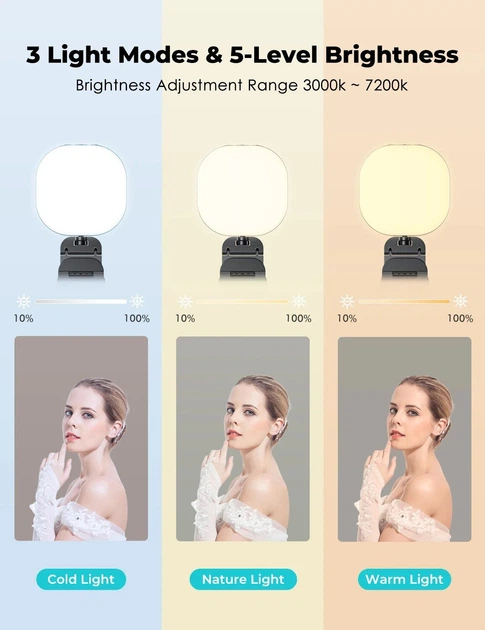 Лампа для фото и видео с подставкой 3000-7200K F-610A LED Live Streaming Light | Вспышка | Подсветка | Заполняющий накамерный свет | Портативная LED панель 770472 - Фото 7 Лампа для фото и видео с подставкой 3000-7200K F-610A LED Live Streaming Light | Вспышка | Подсветка | Заполняющий накамерный свет | Портативная LED панель 770472 - изображение 7