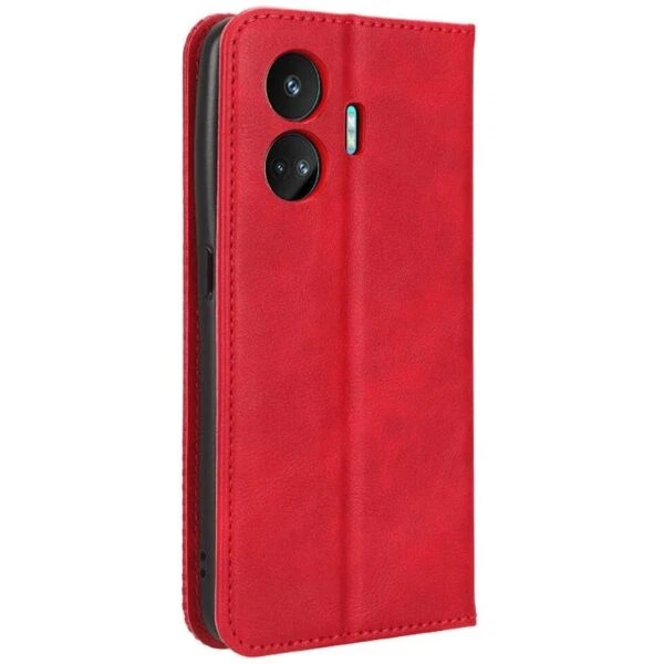 Чехол-книжка Deexe Retro Style для Realme GT Neo 5 SE - Red - изображение 7