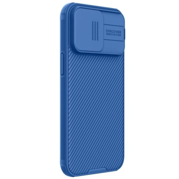 Чехол со шторкой для камеры NILLKIN CamShield Pro для iPhone 15 Pro - Blue - изображение 3