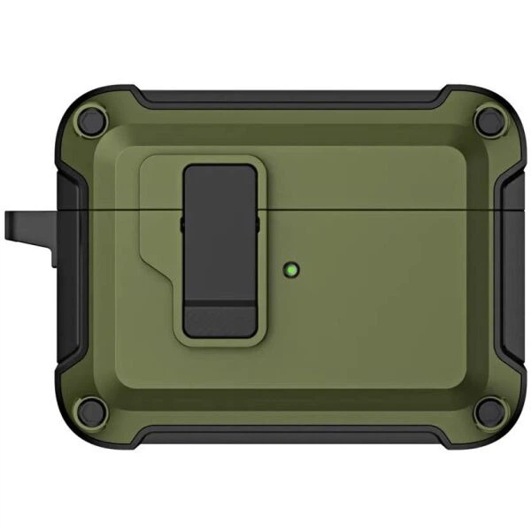 Защитный чехол Deexe Defender Armor для AirPods Pro 2 - Blackish Green - изображение 2
