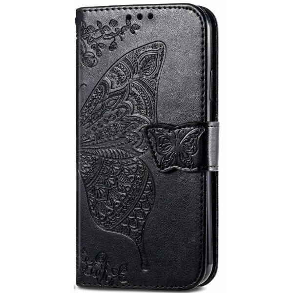 Чехол-книжка с рисунком UniCase Butterfly Pattern для Honor X8a - Black - изображение 4