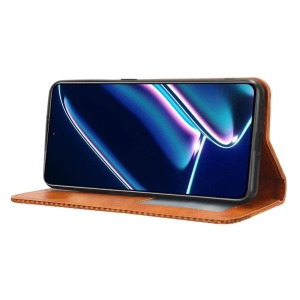 Чохол-книжка Deexe Retro Style для Realme GT Neo 5 SE - Brown - Фото 3 Чохол-книжка Deexe Retro Style для Realme GT Neo 5 SE - Brown - зображення 3