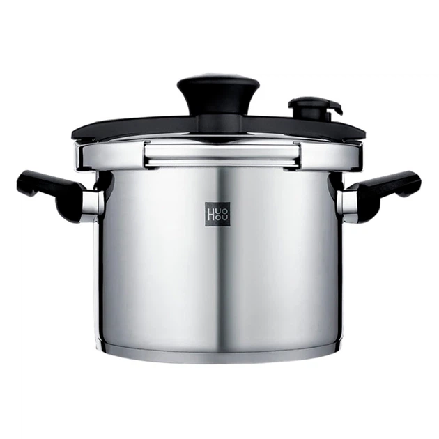 Каструля cкороварка HuoHou Stainless Steel 22 см 6 л (HU0205) - Фото 1 Каструля cкороварка HuoHou Stainless Steel 22 см 6 л (HU0205) - зображення 1