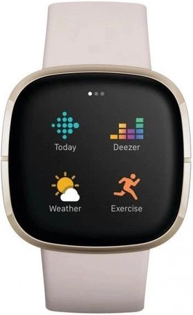 Смарт-часы Fitbit Sense Lunar White / Soft Gold (FB512GLWT) - Фото 5 Смарт-часы Fitbit Sense Lunar White / Soft Gold (FB512GLWT) - изображение 5