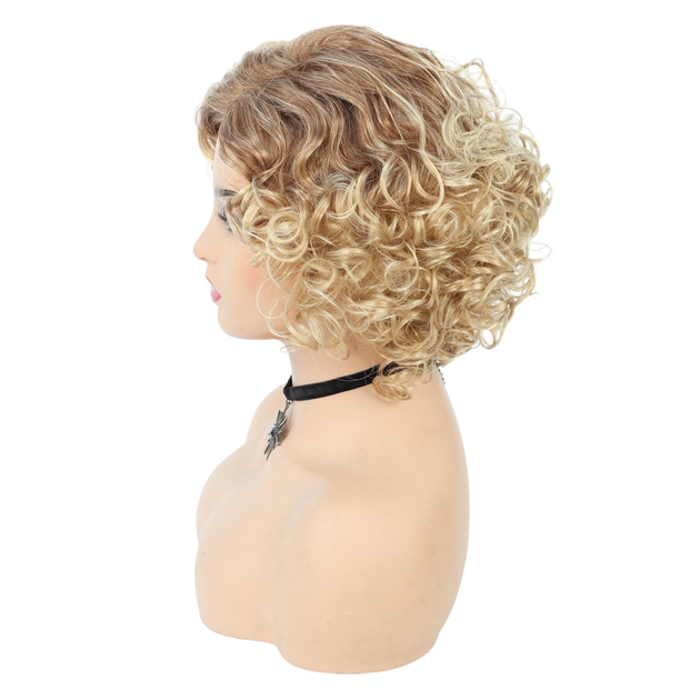 Парик Blond каре волнистый, натуральные синтетические волосы - изображение 6
