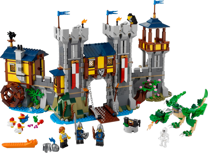 Zestaw klocków Lego Creator 3 in 1 Średniowieczny zamek 1426 części (31120) - obraz 2