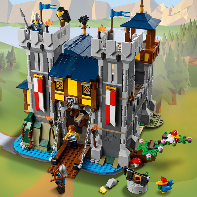 Конструктор LEGO Creator 3 in 1 Середньовічний замок 1426 деталей (31120) - зображення 5