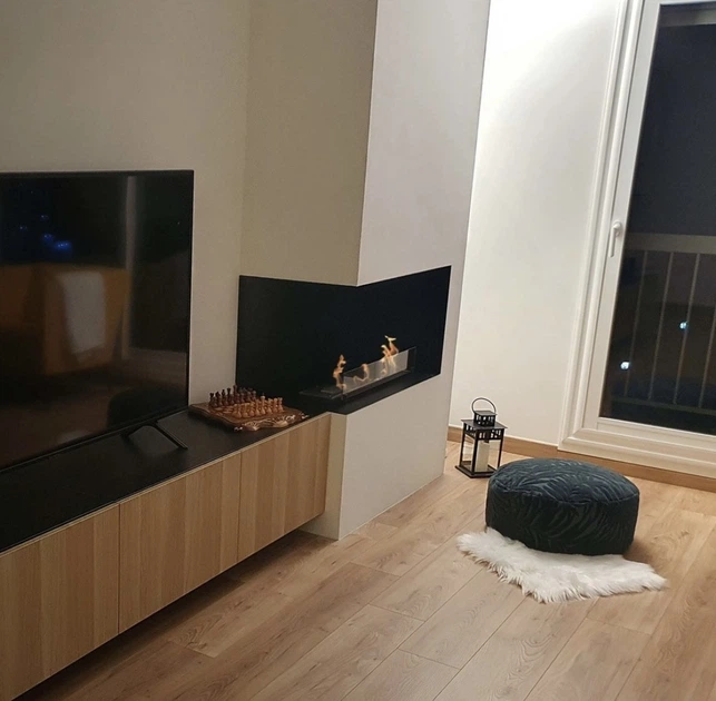 Біокамін вбудований кутовий лівий 950*300*580 мм Чорний - изображение 9