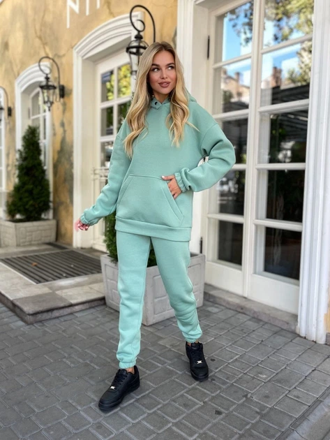 Костюм "Style" (unisex / турецький футер) Мод. TEVI-7711, бірюзовий,розмір 48-50 - Фото 1 Костюм "Style" (unisex / турецький футер) Мод. TEVI-7711, бірюзовий,розмір 48-50 - зображення 1
