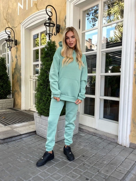 Костюм "Style" (unisex / турецький футер) Мод. TEVI-7711, бірюзовий,розмір 48-50 - Фото 5 Костюм "Style" (unisex / турецький футер) Мод. TEVI-7711, бірюзовий,розмір 48-50 - зображення 5