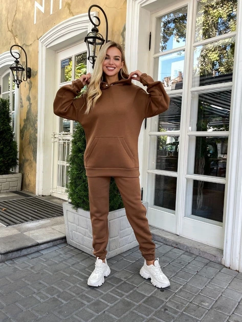 Костюм "Style" (unisex / турецький футер) Мод. ТЕВ_7711, шаколад ,розмір 44-46 - изображение 9