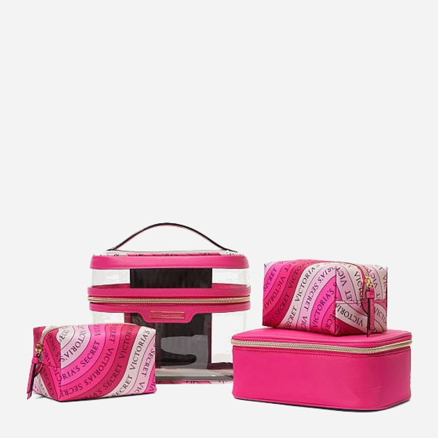 Набор косметичек Victoria's Secret 906222525 4 шт Розовый (1159789940 ...