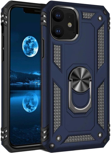 Чехол Shield для Iphone 12 mini Бампер противоударный Blue - изображение 4