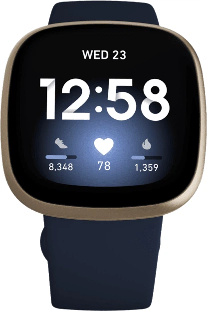 Смарт-часы Fitbit Versa 3 Gold/Navy (FB511GLNV) - изображение 2