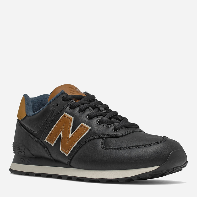 Чоловічі кросівки New Balance 574 ML574OMD 43 (9.5US) 27.5 см Чорний/Коричневий (739980521297) - зображення 2