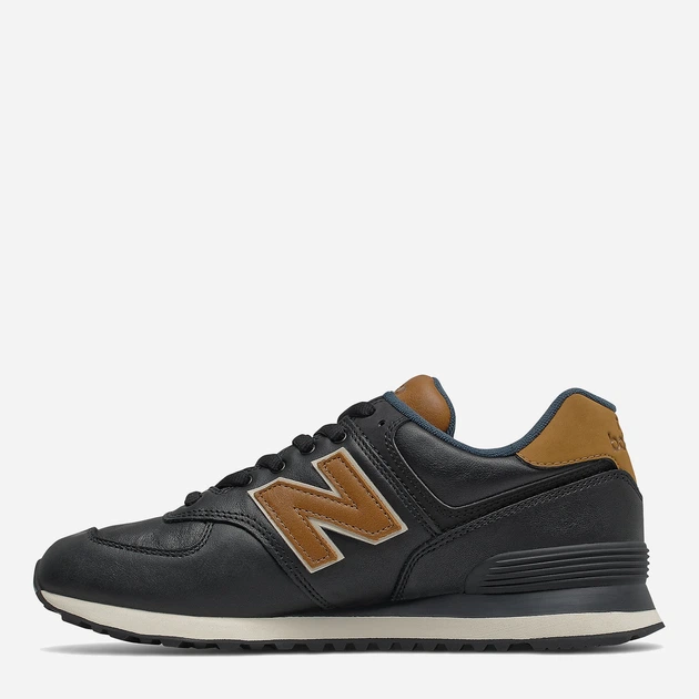 Buty sportowe męskie do kostki New Balance 574 ML574OMD 45 (11US) 29 cm Czarny/Brązowy (739980521327) - obraz 3