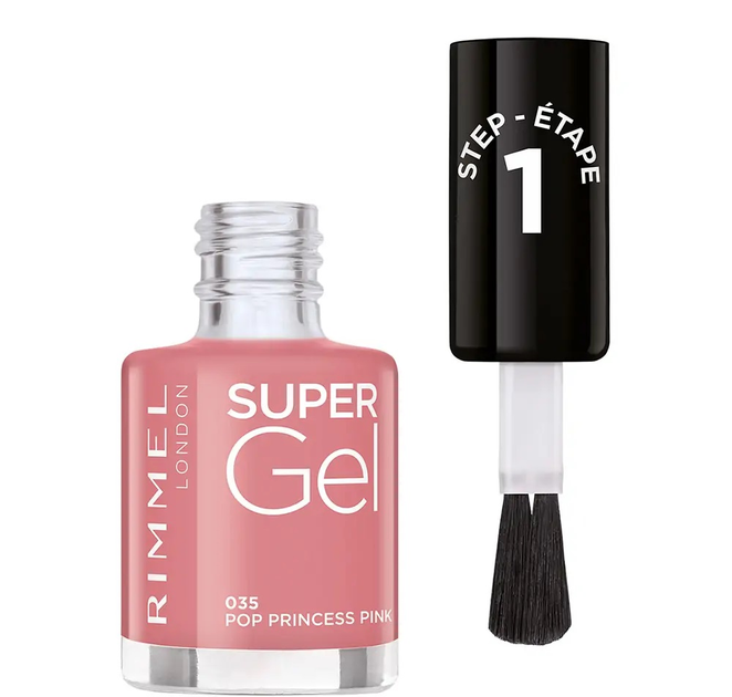 Лак для нігтів Rimmel Super Gel Nail 035 Pop Princess Pink 12 мл (3616301245773) - зображення 1